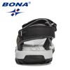 BONA 2021 New Designers Summer Children's Sandals Boy Beach Shoes Soft Bottom Non-slip Kids Sports Sandal Leisure Footwear Comfy