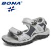 BONA 2021 New Designers Summer Children's Sandals Boy Beach Shoes Soft Bottom Non-slip Kids Sports Sandal Leisure Footwear Comfy