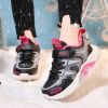 Winter Warm Plush Soft Children's Sneakers Girls Fashion Casual Outdoor Non-slip Running Shoes Girls Flat Tennis Sports Footwear