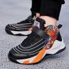 Breathable High Quality Boys Basketball Shoes Thick Sole Non-Slip Top Kids Sneakers Children Sport Shoe Boy Trainer Boots Basket