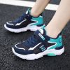 Kids Casual Shoes Boy Sneaker Waterproof Leather Breathable Mesh Sport Middle Big Children Campus Street Outdoor Light Soft Cozy