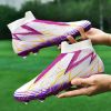 Men's and women's new football shoes youth students AG spikes high tops breathable lawn professional training shoes