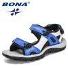 BONA 2021 New Designers Summer Children's Sandals Boy Beach Shoes Soft Bottom Non-slip Kids Sports Sandal Leisure Footwear Comfy