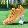 6 Colors New Men's Golf Shoes Leather Breathable Waterproof Non-slip Training Shoes White Blue Blue Sports Shoes