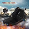 Winter Kids Shoes Waterproof Hiking Shoes Plus Fur Warm Sport Running Shoes Boys Non-slip Sneakers Outdoor Climbing Trainers