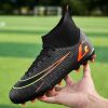 2021New Men Soccer Shoes Kids Football Boots Women Breathable Soccer Cleats Antiskid Grass Sports Shoes Outdoor Sneakers 33-46