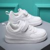 Fashion Big Girls Casual Winter Spring Leather Shoes Baby Boys Toddler Sport White Sneakers for School 2022 New