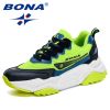 BONA 2022 New Designers Trendy Sneakers Women Jogging Shoes Trainers Lace Up Running Shoes Ladies Sport Shoes Feminimo Footwear