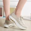 Big Size 35-42 Lace-up Slim Shoes for Female Ladies Outdoor Thick Bottom Sneakers Women's Anti-slip Sweat Sport Shoes Date Shoes