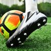 Men's and women's new football shoes youth students AG spikes high tops breathable lawn professional training shoes