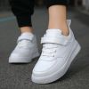 Fashion Big Girls Casual Winter Spring Leather Shoes Baby Boys Toddler Sport White Sneakers for School 2022 New