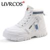 High-Top Sneakers Female 2022 Autumn And Winter Student Leisure Models Wild Women's Sports Shoes Waist Plus Velvet Snow Boots