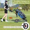 Golf Exercising Durable Folding Push Pull Golf Cart Trolley