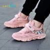 2022 Autumn Pink Girls Running Shoes Kids Tenis Snenkers Children Sport Shoes Breathable Mesh Boys Casual Walking Sneakers