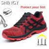 New Sneakers Men Indestructible Shoes Steel Toe Work Safety Boot Men Shoes Sneakers Antipuncture Working Sport Shoes Men Outdoor