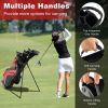 Golf Stand Cart Bag with 6-Way Divider Carry Pockets