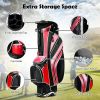 Golf Stand Cart Bag with 6-Way Divider Carry Pockets