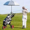 Outdoor Recreation Games 3 Wheels Foldable Push Pull Golf Trolley