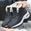 Women Ankle Boots Leather Ladies Plush Boots Designer Sport Shoes Lightweight Womens Platform Boots Non-slip Chaussures Femme