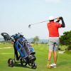 Golf Exercising Durable Folding Push Pull Golf Cart Trolley