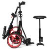 Outdoor Recreation Games 3 Wheels Foldable Push Pull Golf Trolley