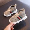 Baby Sneakers Infant Shoes Fashion Children's Flat Shoes Baby Kids Girls Shoes Stretch Breathable Mesh Sports Running Shoes