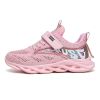 2022 Autumn Pink Girls Running Shoes Kids Tenis Snenkers Children Sport Shoes Breathable Mesh Boys Casual Walking Sneakers