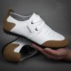 New Men's Leather Golf Shoes Sports Shoes Outdoor Leisure Waterproof Non-slip Golf Shoes