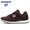 BONA New Popular Style Women Running Shoes Cow Split Breathable Lace Up Sport Shoes Light Soft Outdoor Sneakers Shoes Women