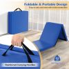 Portable Tri-Fold Gym Mat with Handles for Yoga