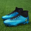 Men Soccer Shoes Unisex Football Shoes Cleats Ankle Football Boots Students Training Sneakers Kids Outdoor Sports Shoes