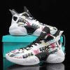 New fashion basketball shoes men's wear-resistant MD outsole sports shoes women's outdoor breathable sports basketball shoes