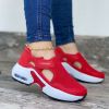 2022 Summer Women Red Sneakers Ladies Air Cushion Shoes Female Mesh Breathable Flats Casual Footwear Fashion Walking Trainers