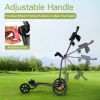 Golf Exercising Durable Folding Push Pull Golf Cart Trolley