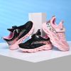 2022 Autumn Pink Girls Running Shoes Kids Tenis Snenkers Children Sport Shoes Breathable Mesh Boys Casual Walking Sneakers