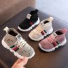 Baby Sneakers Infant Shoes Fashion Children's Flat Shoes Baby Kids Girls Shoes Stretch Breathable Mesh Sports Running Shoes