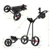 Golf Exercising Durable Folding Push Pull Golf Cart Trolley