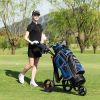 Golf Exercising Durable Folding Push Pull Golf Cart Trolley