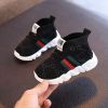 Baby Sneakers Infant Shoes Fashion Children's Flat Shoes Baby Kids Girls Shoes Stretch Breathable Mesh Sports Running Shoes