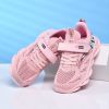 2022 Autumn Pink Girls Running Shoes Kids Tenis Snenkers Children Sport Shoes Breathable Mesh Boys Casual Walking Sneakers