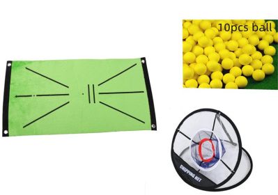 Golf Swing Hitting Mat Family Indoor Mat Thickening Practice Mat (Option: SetC)