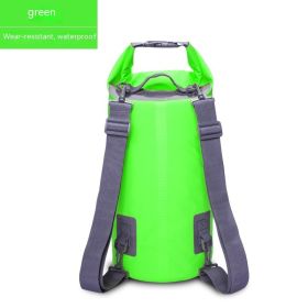 Waterproof Bag PVC Waterproof Bag Swimming Beach Drifting Camouflage Backpack (Option: Green-10L)