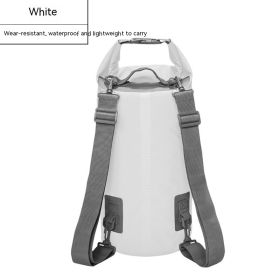 Waterproof Bag PVC Waterproof Bag Swimming Beach Drifting Camouflage Backpack (Option: White-10L)