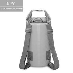 Waterproof Bag PVC Waterproof Bag Swimming Beach Drifting Camouflage Backpack (Option: Gray-10L)