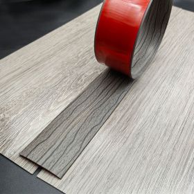 Floor Transition Cover Strip Self-adhesive Decorative Strip (Option: Dark Gray Wood Grain-5CM Wide 300CM)