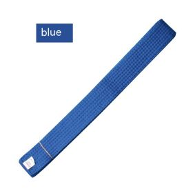 Simple Solid Color Taekwondo Belt Ribbon (Option: Blue Ribbon-280cm)