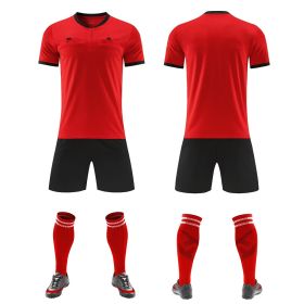 Football Referee Clothing Match Referee Clothing Suit (Option: Red-XXXL)