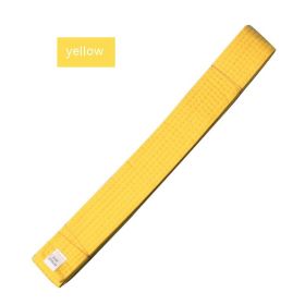 Simple Solid Color Taekwondo Belt Ribbon (Option: Yellow Belt-260cm)